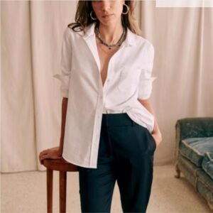 Sezane White Blouse